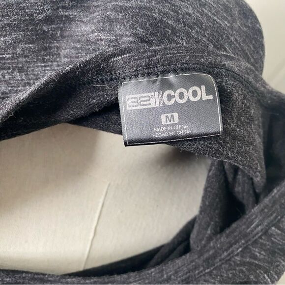 32 Degrees Cool Womens Stretch Round Neck Short Sleeve A-Line Dress Gray Medium - Picture 4 of 10